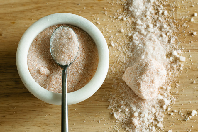 Himalayan salt used to replenish minerals for hydration and wellness