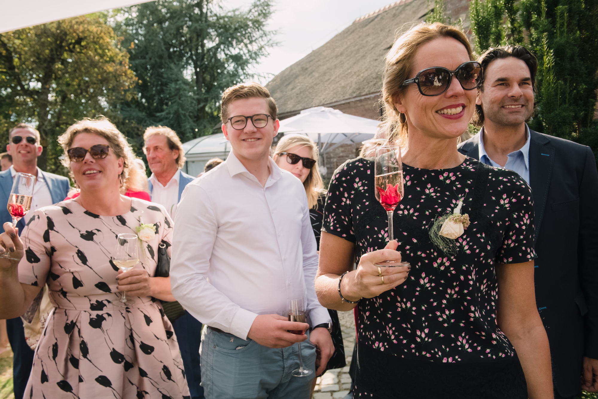 backyard wedding ceremony