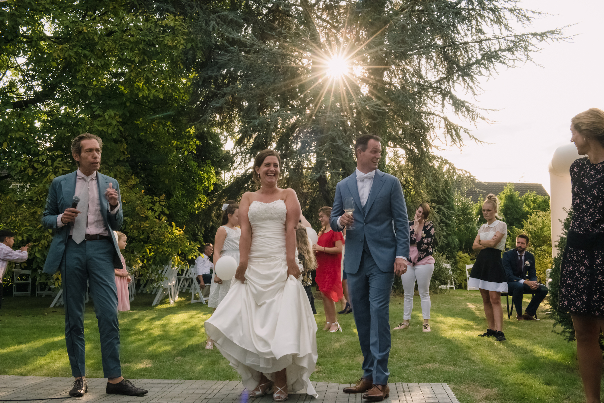 backyard wedding ceremony