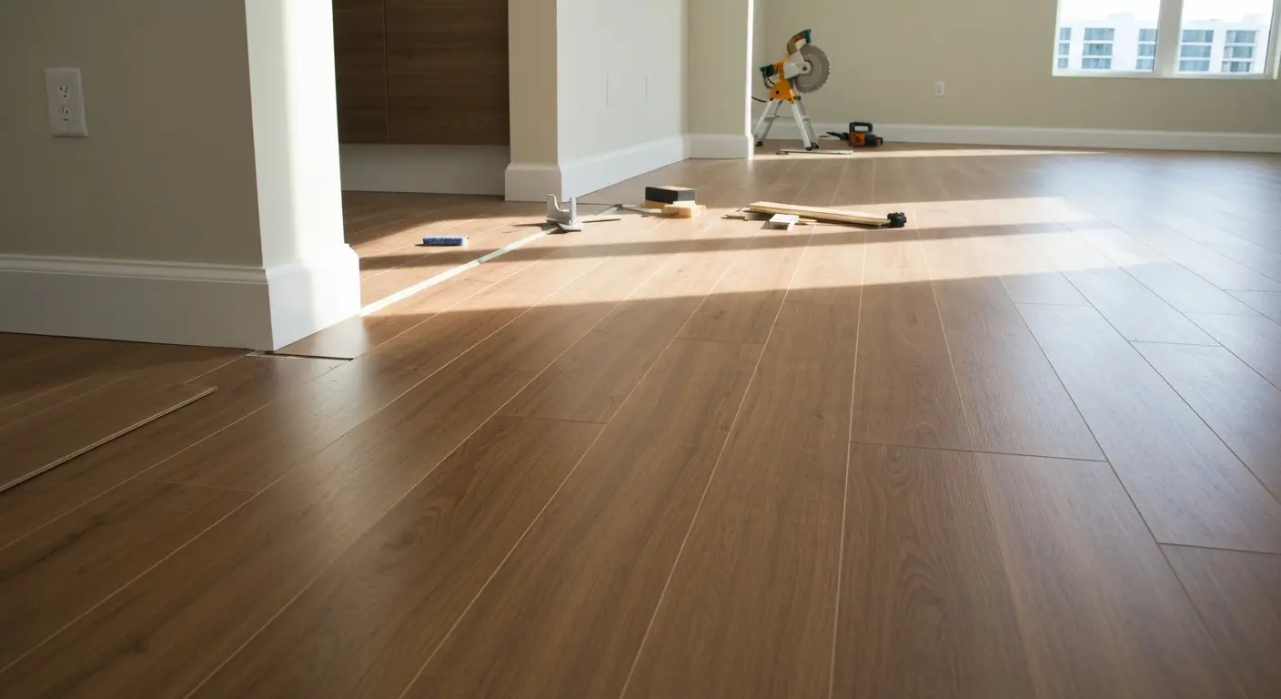 Condo laminate flooring