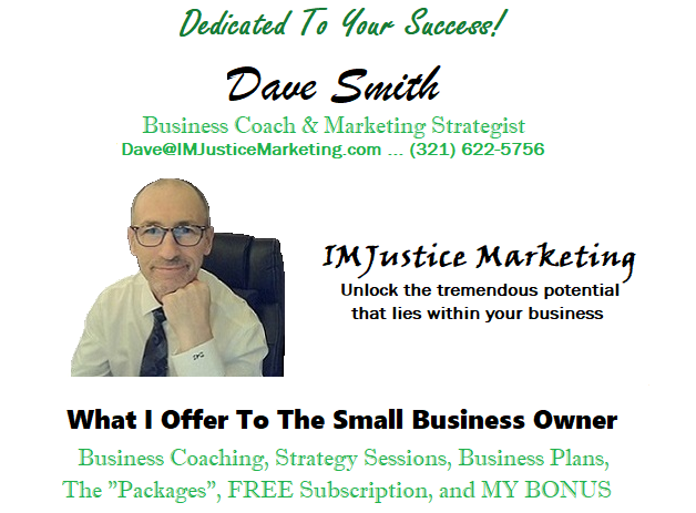 Dave Smith - IMJustice Marketing - Business Coach and Marketing Strategist