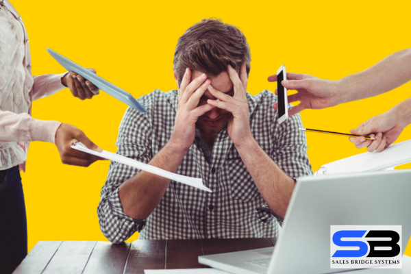 Overwhelmed local business owner Overwhelmed local business owner