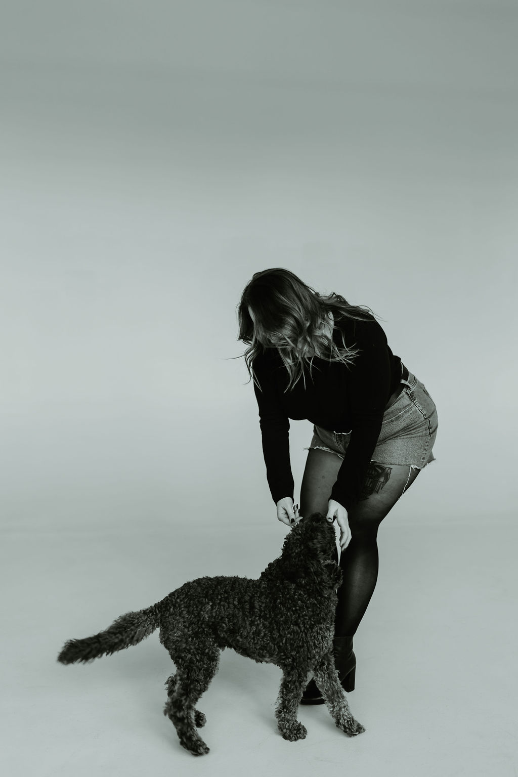 Lauren Goldstein with Her Puppy