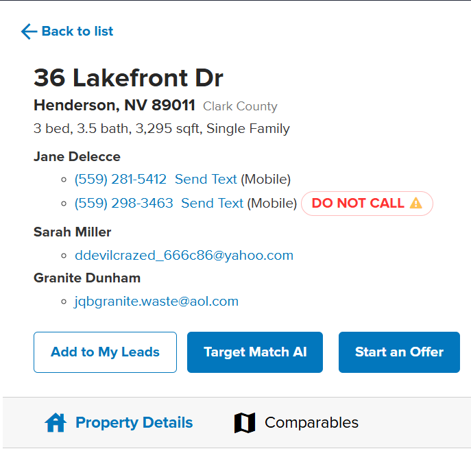 Enhanced LeadTrace Data Enhanced LeadTrace Data
