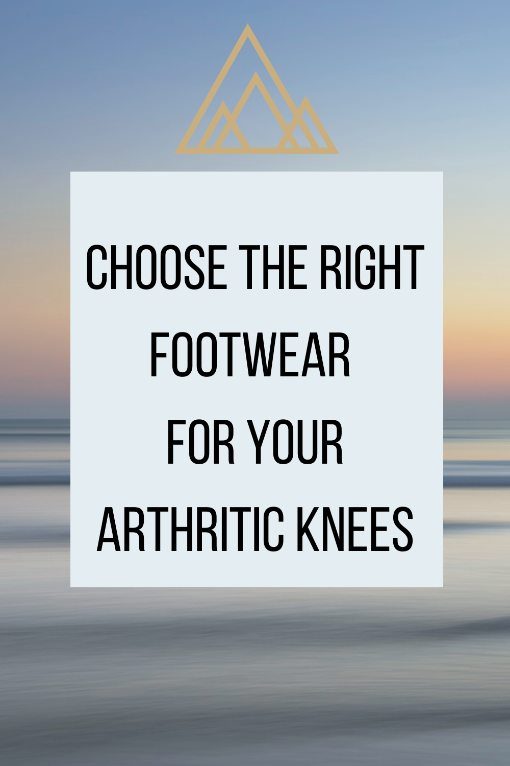 Pick the right footwear for your knee arthritis