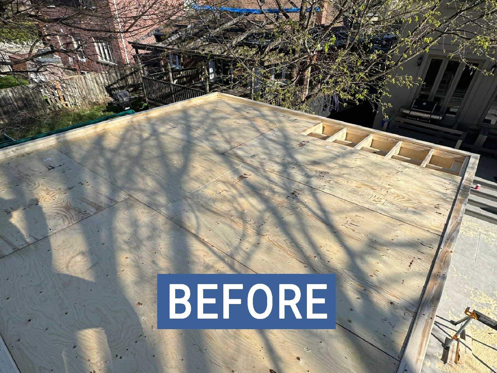 Before — Downtown Toronto Flat Roof
