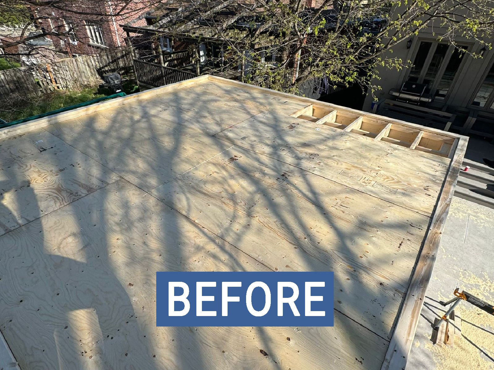 Downtown Toronto — Pergola Canopy — before