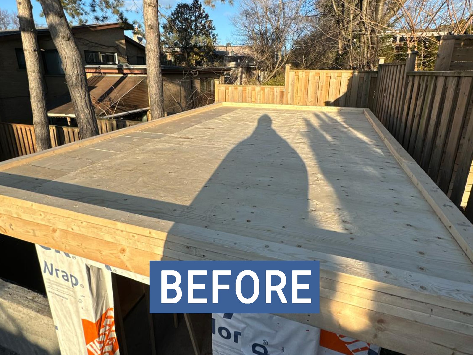 North York — Rooftop Waterproofing — before