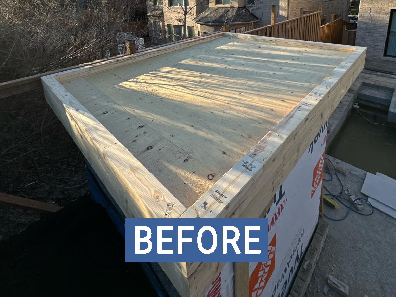 North York — Rooftop Waterproofing — before