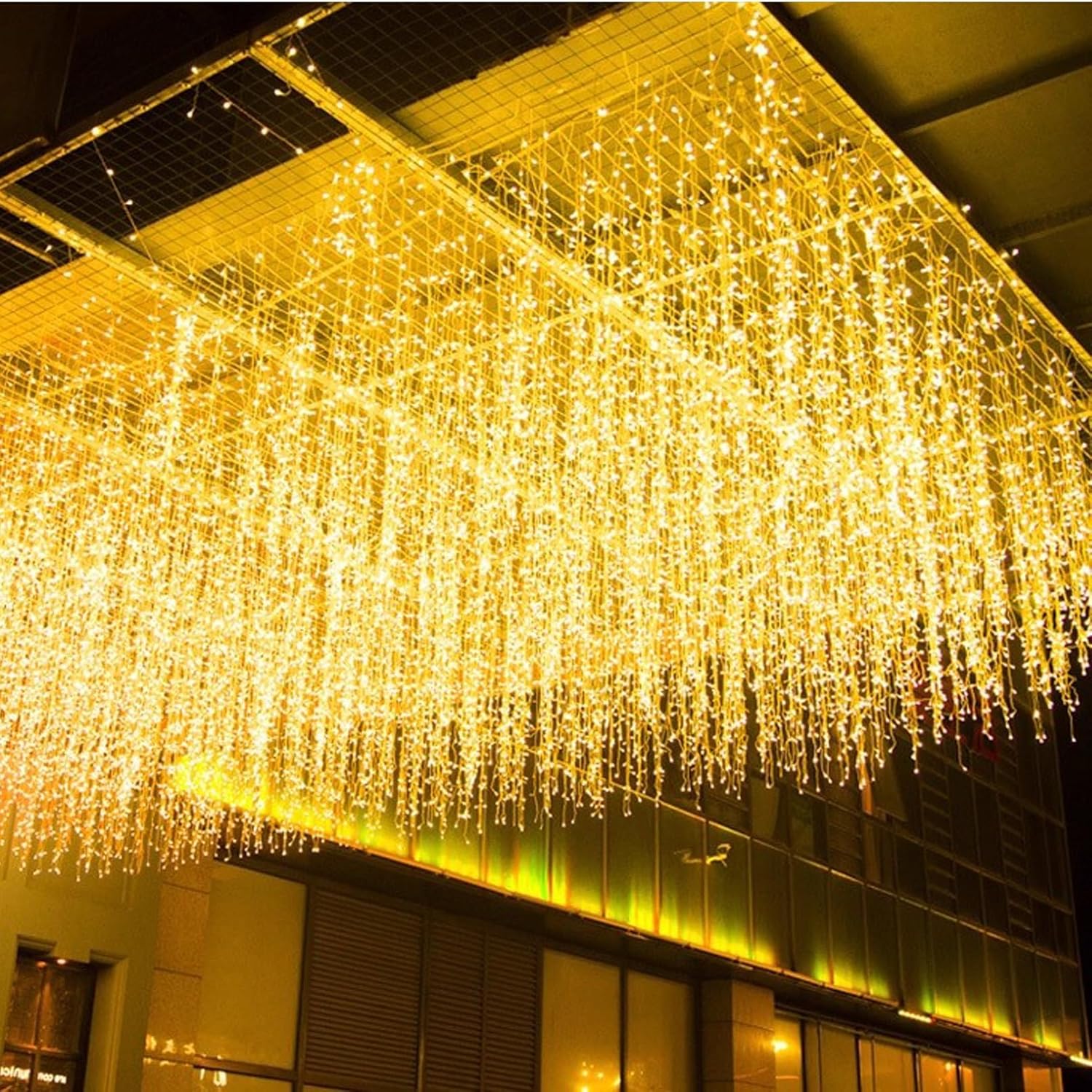 Christmas Light Canopy Overhead