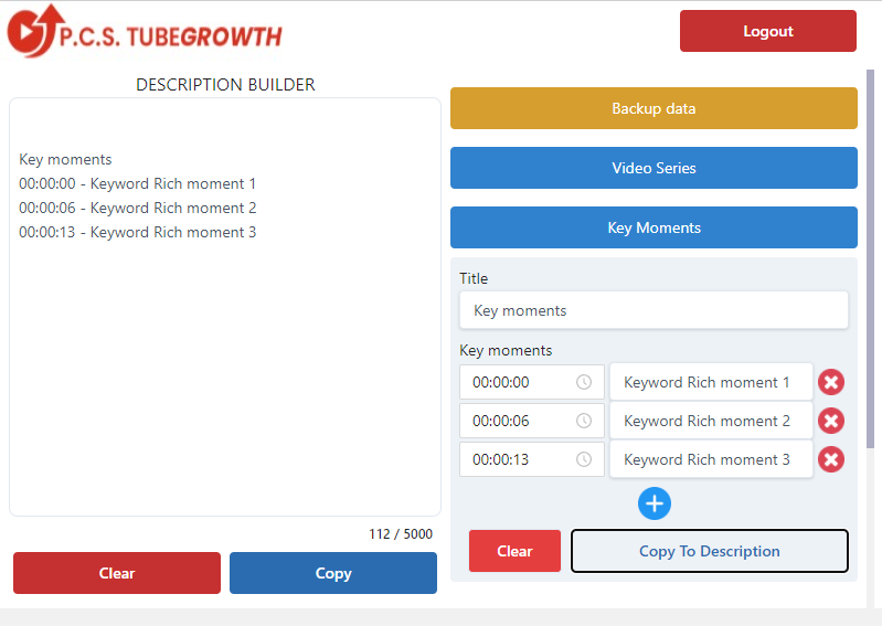 pcs tube growth chrome extension