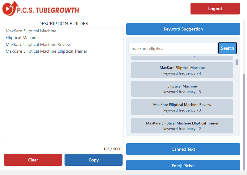 pcs tube growth chrome extension