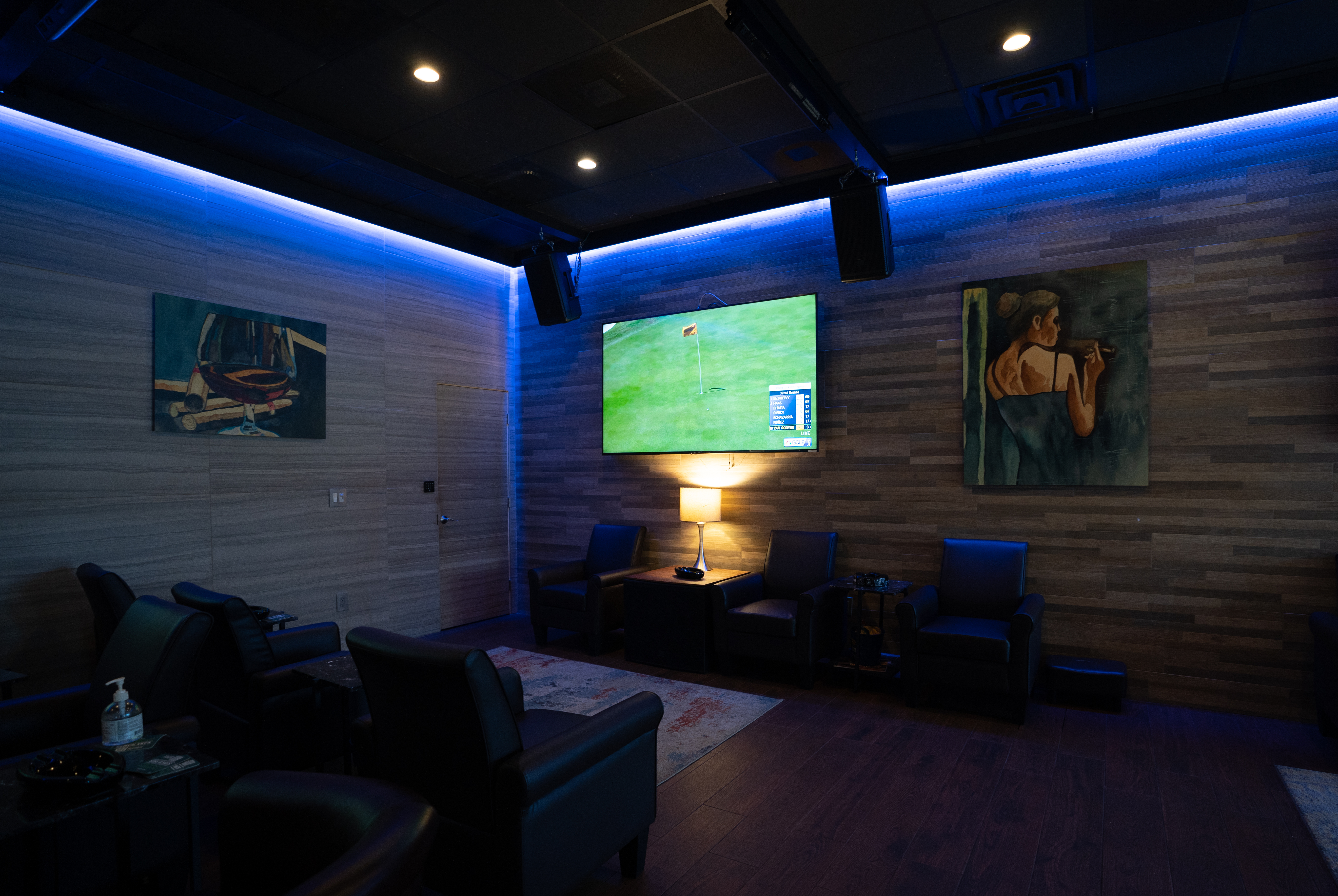 Mood lighting setup in Vicente of London
