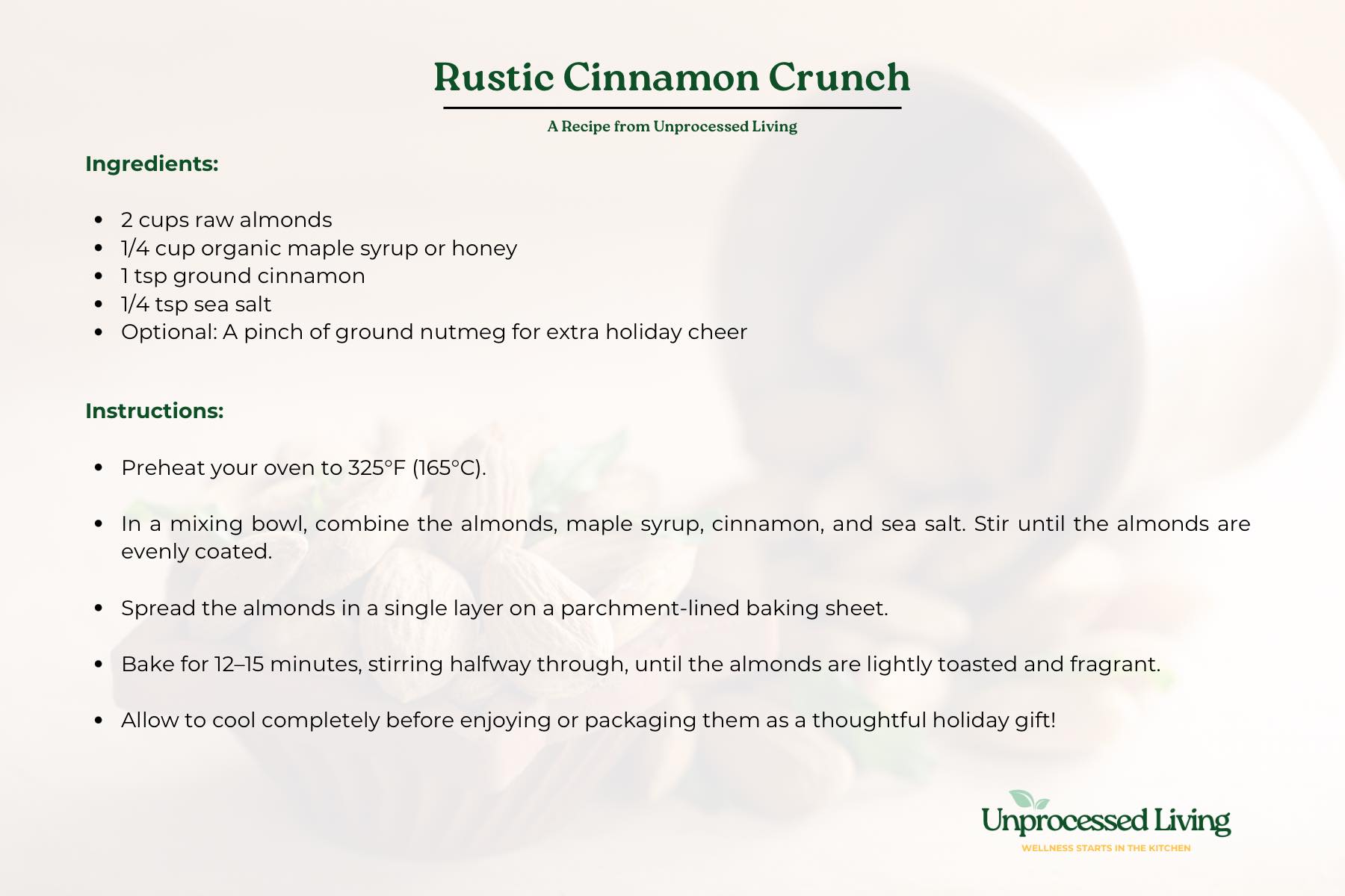 Rustic Cinnamon Snack Rustic Cinnamon Snack