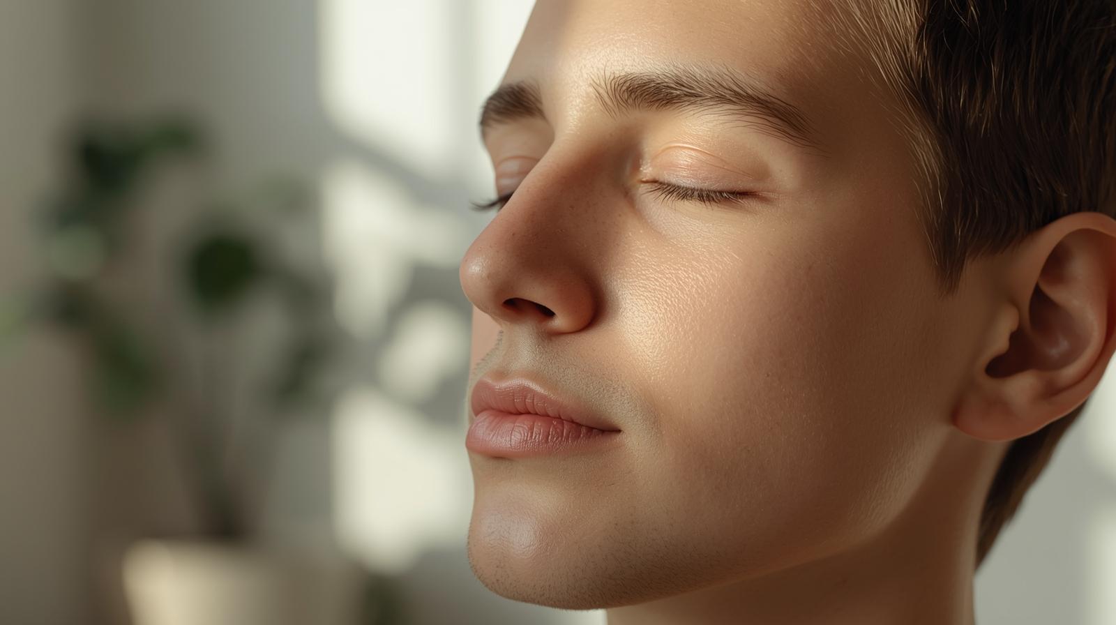 Myofunctional therapy - Man with better oral muscle function