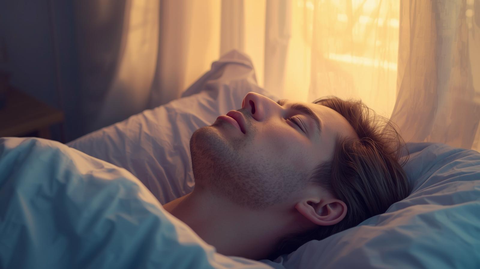 OMT - Man that received guidance on sleep routines