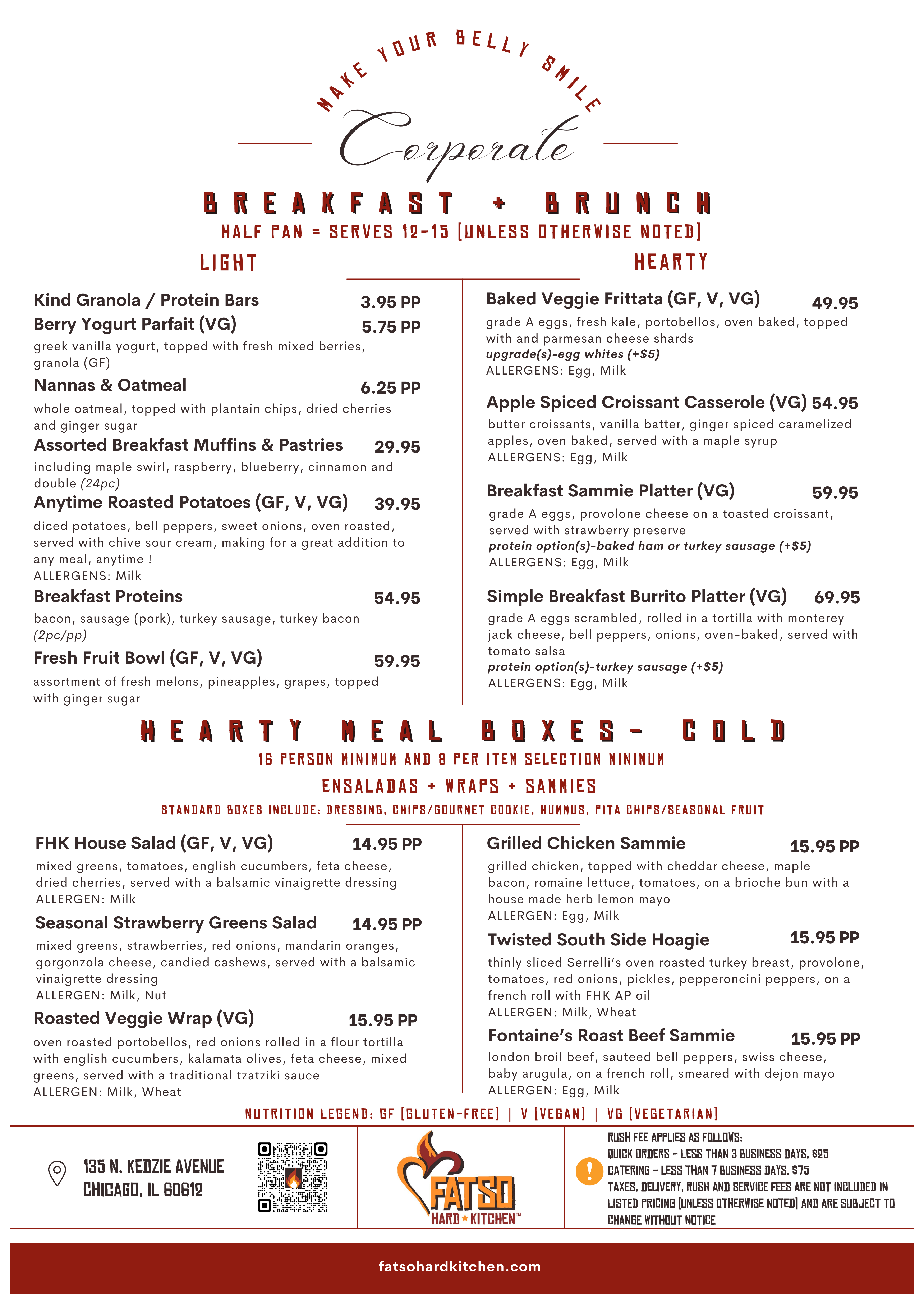 Breakfast + Brunch Menu
