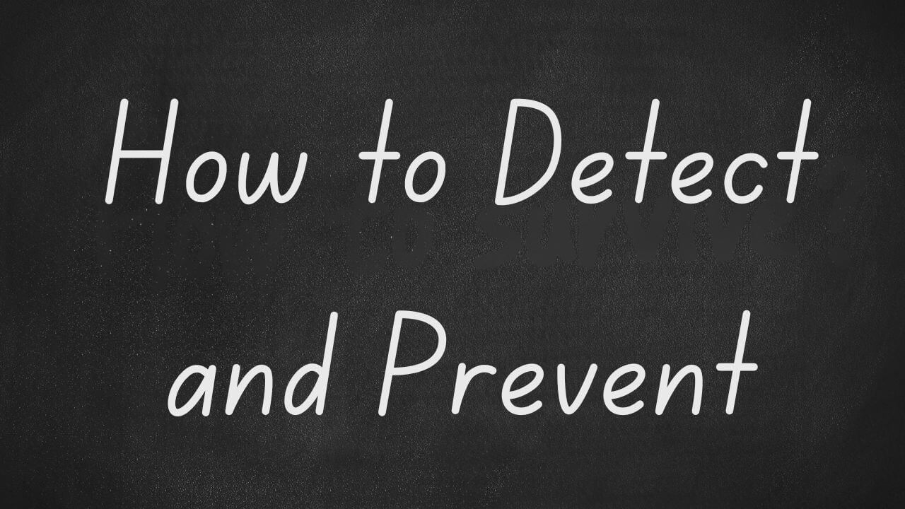 Chalkboard-style graphic with the phrase 'How to Detect and Prevent' cybersecurity threats Chalkboard-style graphic with the phrase 'How to Detect and Prevent' cybersecurity threats