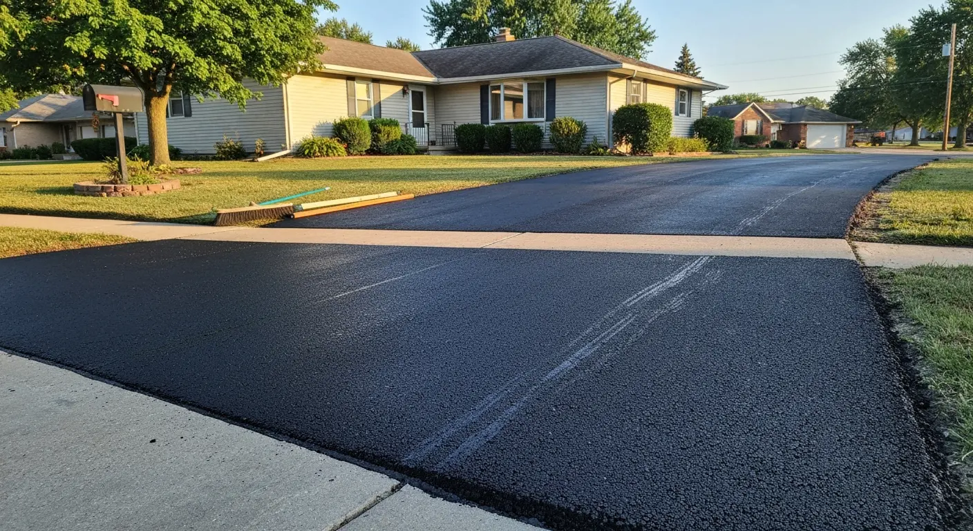 Residential driveway paving