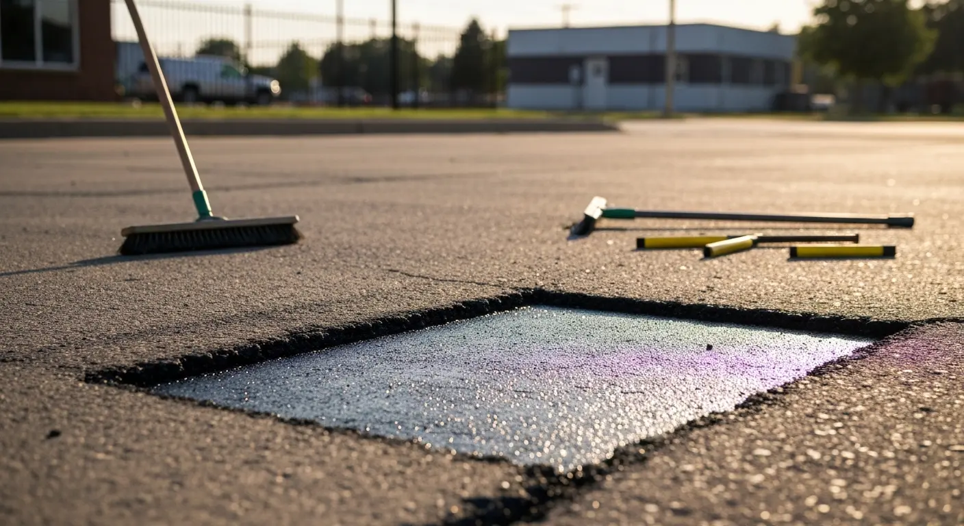 Pothole and crack repair service