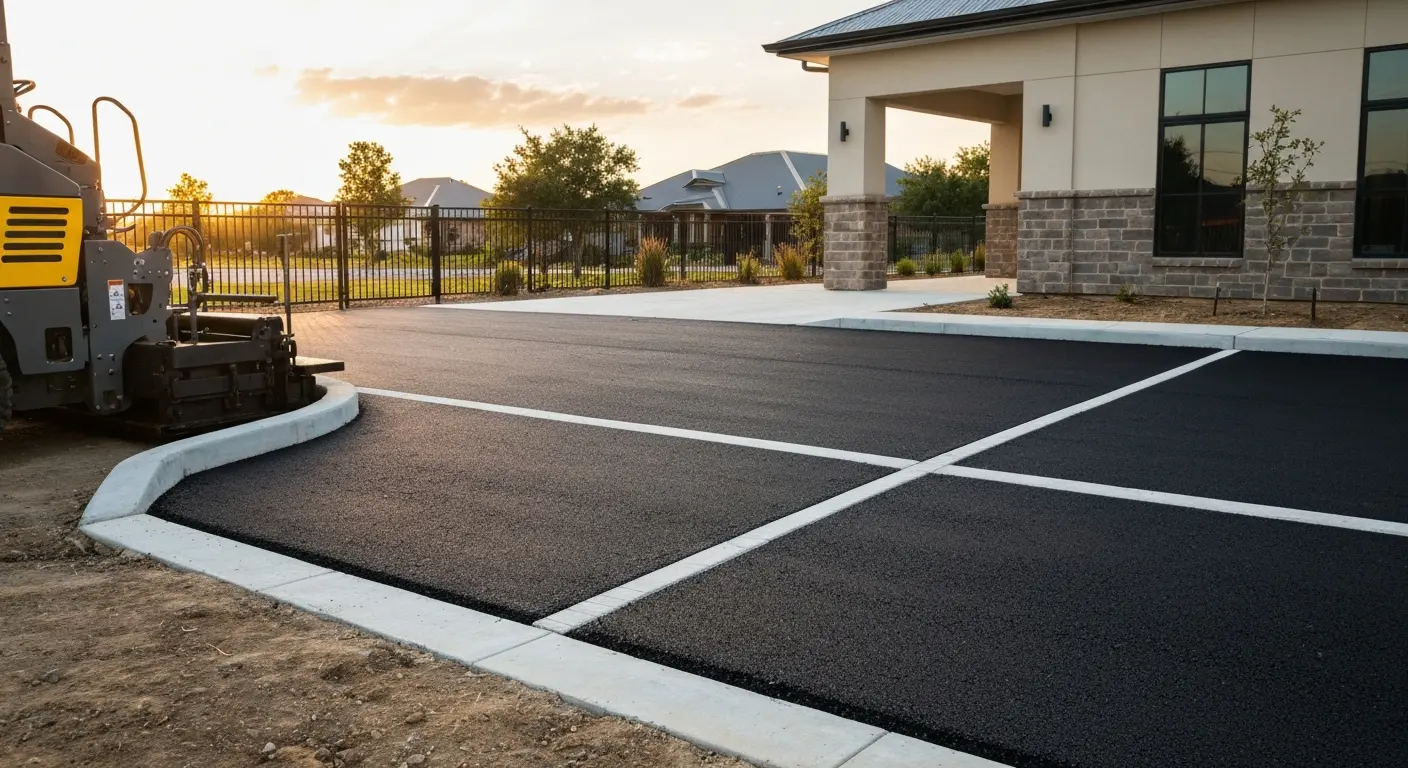 New asphalt installation project