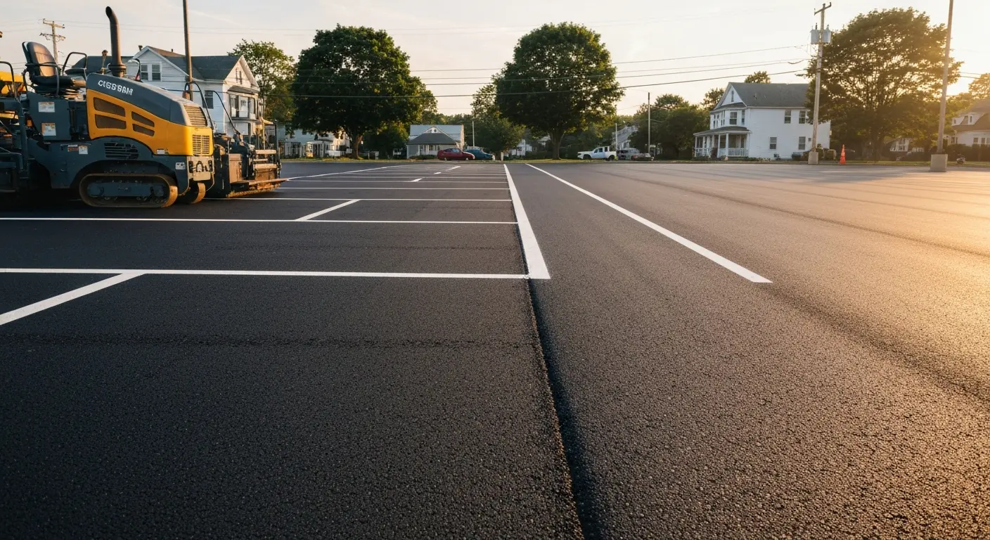 Asphalt resurfacing work