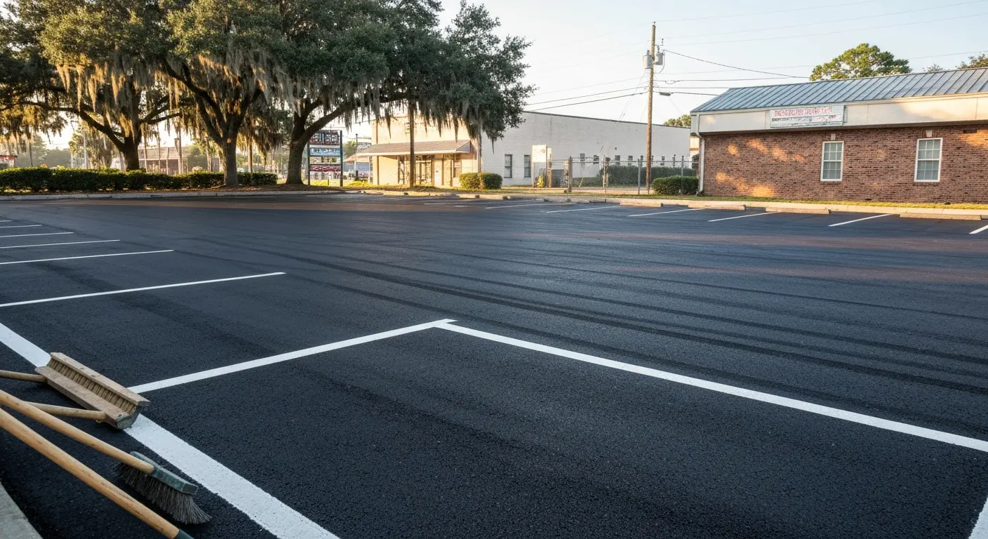 Asphalt resurfacing project
