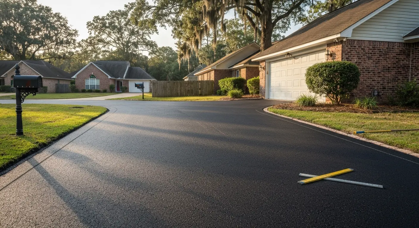 Residential driveway paving