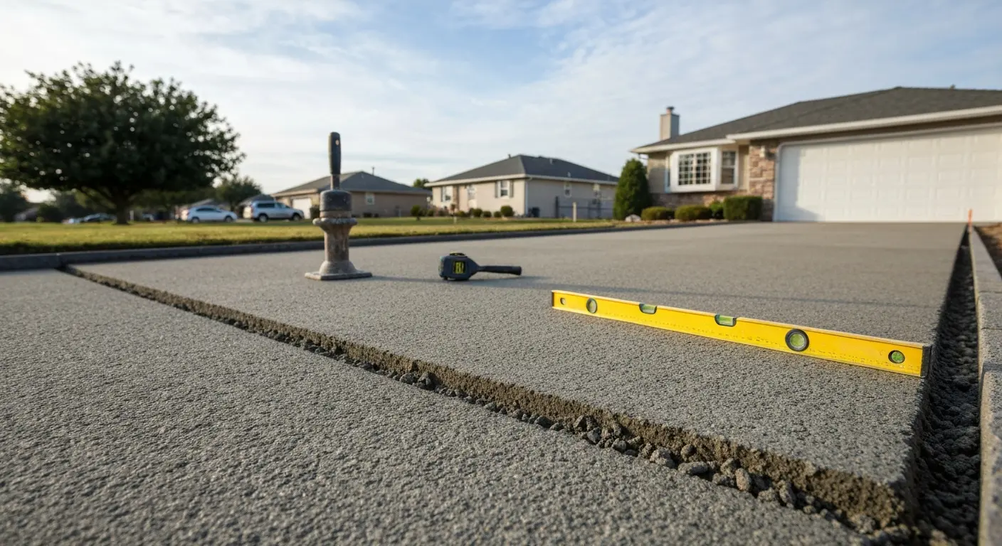 Crushed concrete base installation