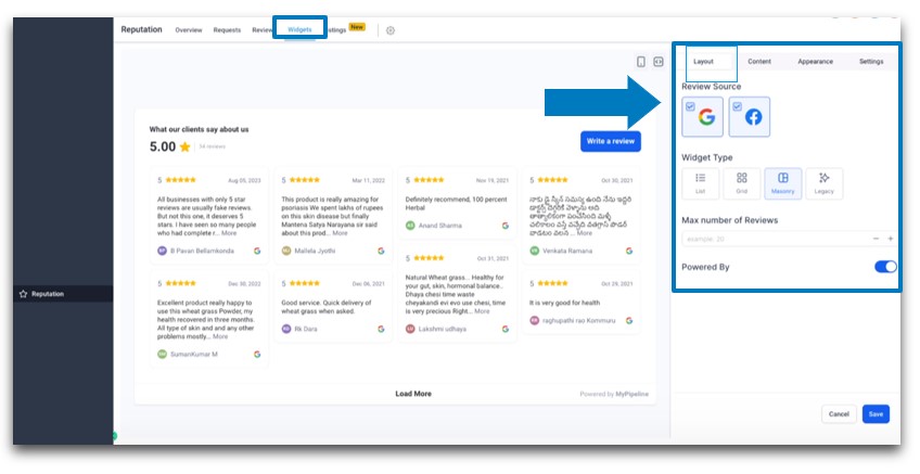 Review Widget