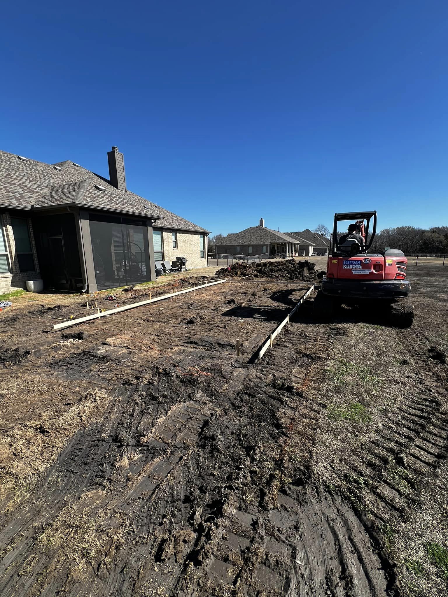 yard prep for excavation yard prep for excavation