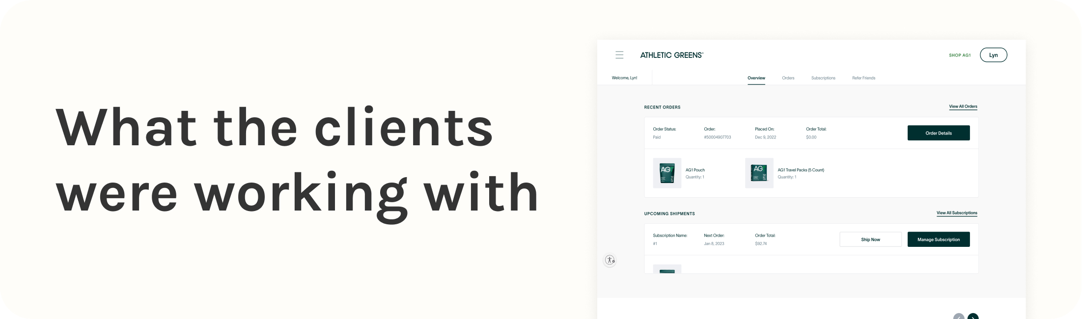 current client current client