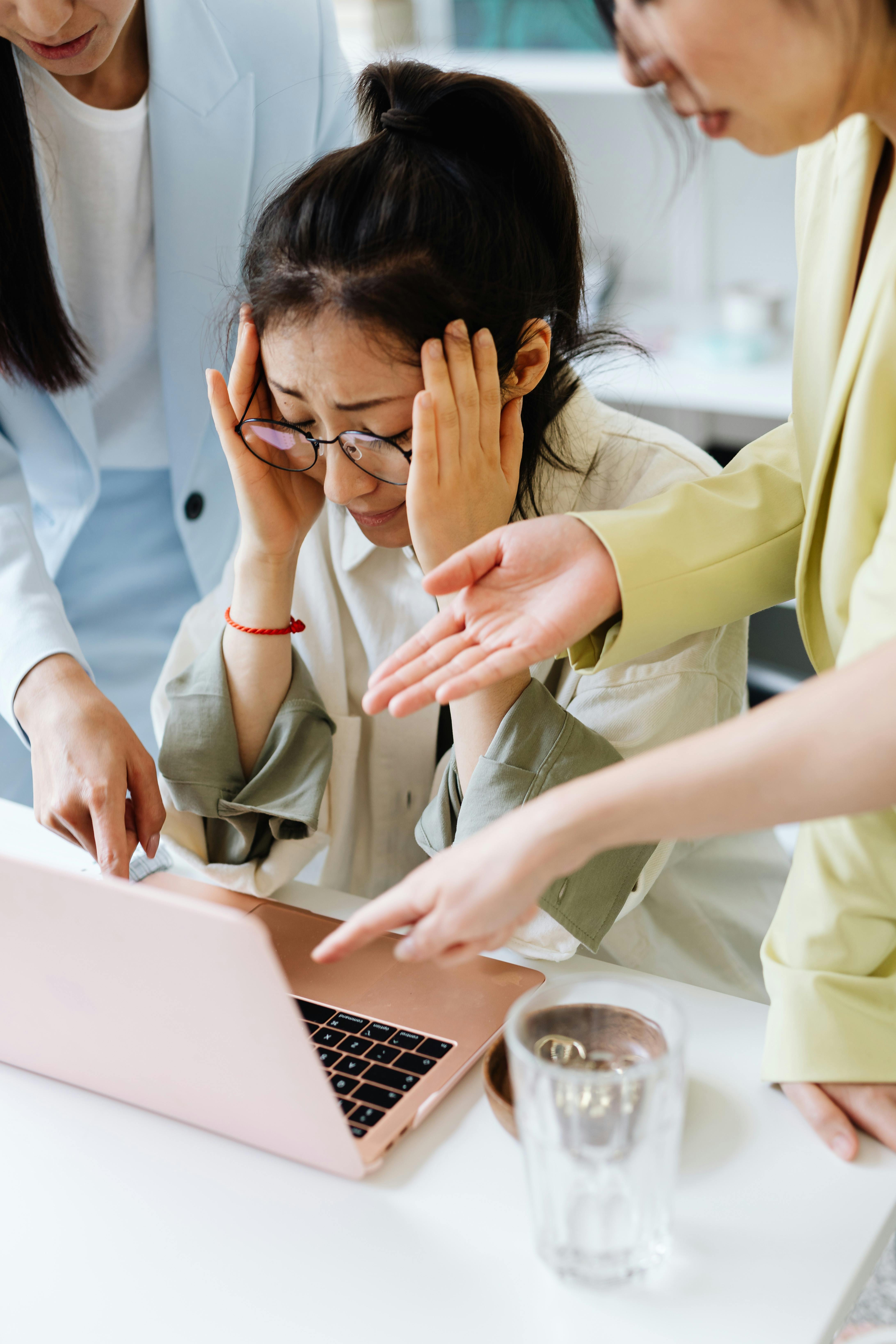 overwhelmed woman at work overwhelmed woman at work