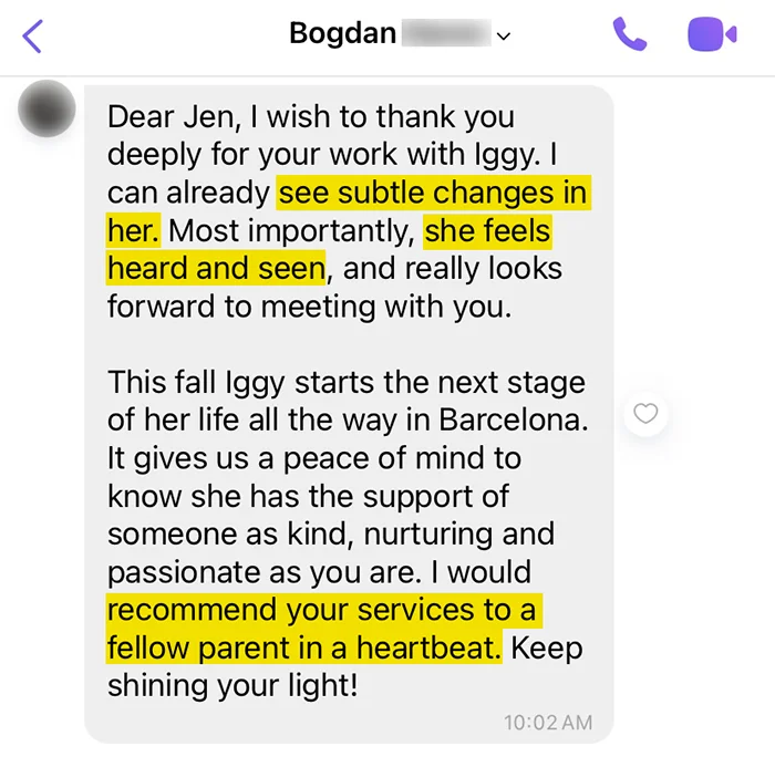 Bogdan's testimonial