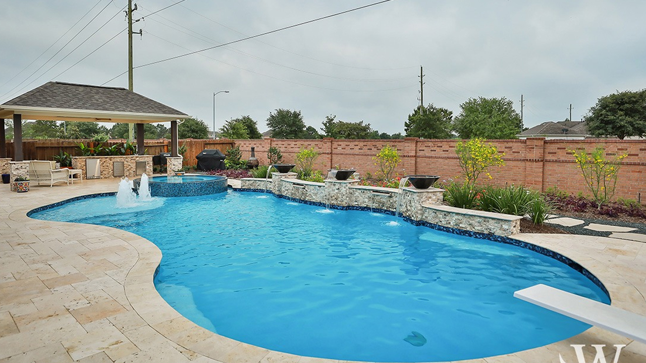 Inground pool landscaping Tulsa