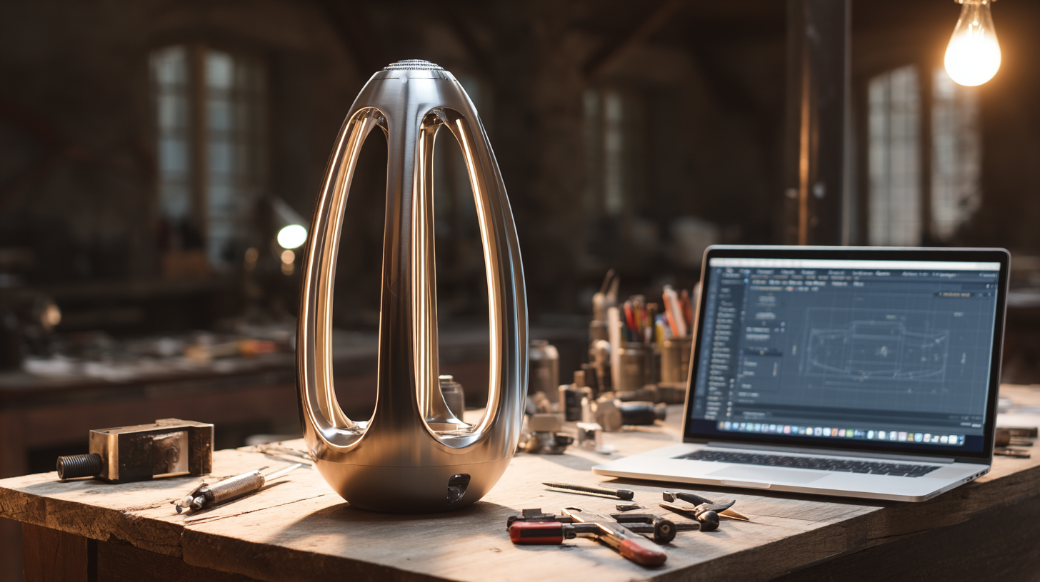Close-up of a sleek, futuristic voice assistant device being assembled by hand, dramatic side lighting, warm reflections on metallic components, tools scattered on a rustic wooden desk, laptop nearby with code and diagrams on screen, shallow depth of field, cinematic adventure tone Close-up of a sleek, futuristic voice assistant device being assembled by hand, dramatic side lighting, warm reflections on metallic components, tools scattered on a rustic wooden desk, laptop nearby with code and diagrams on screen, shallow depth of field, cinematic adventure tone
