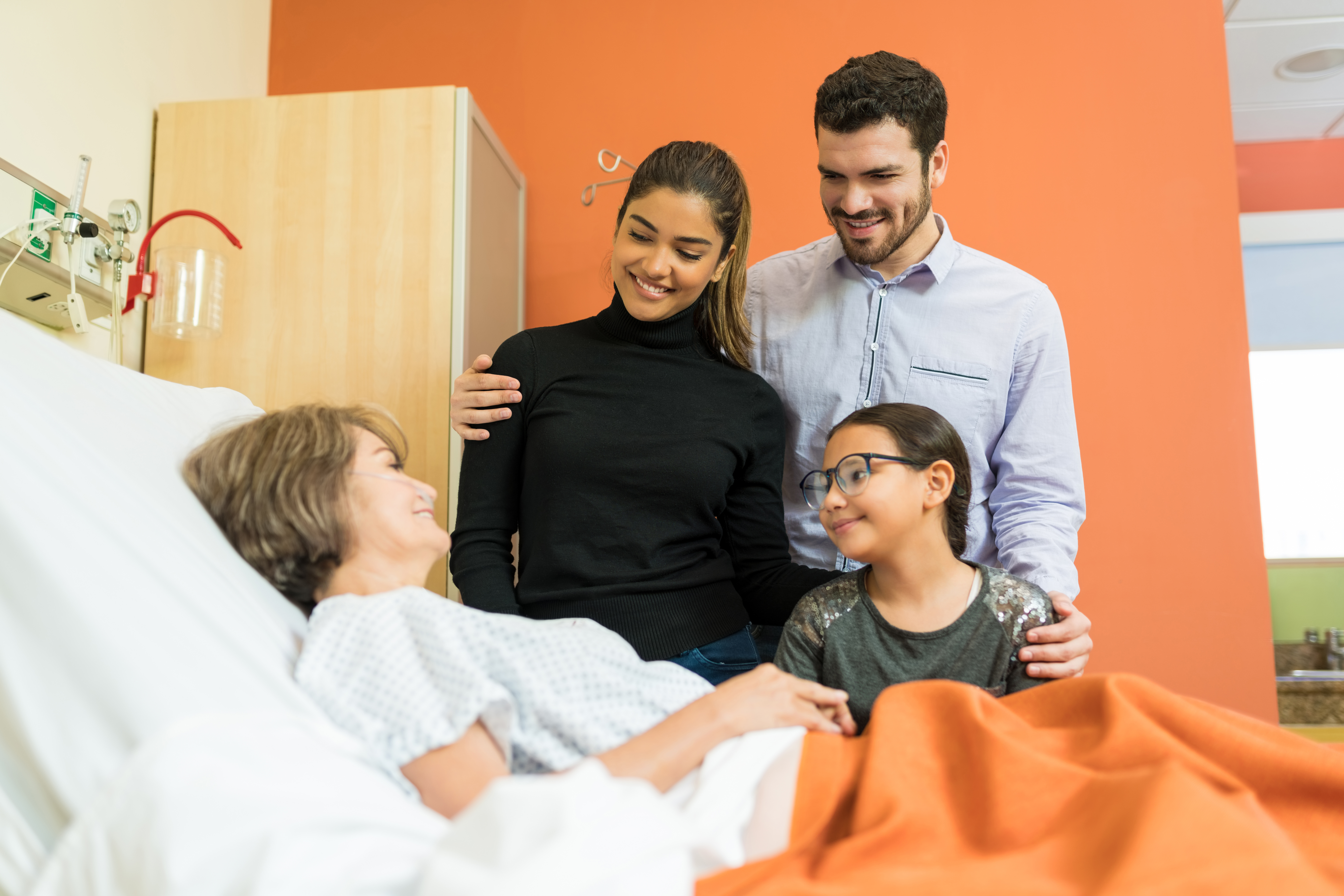 family healing with elderly