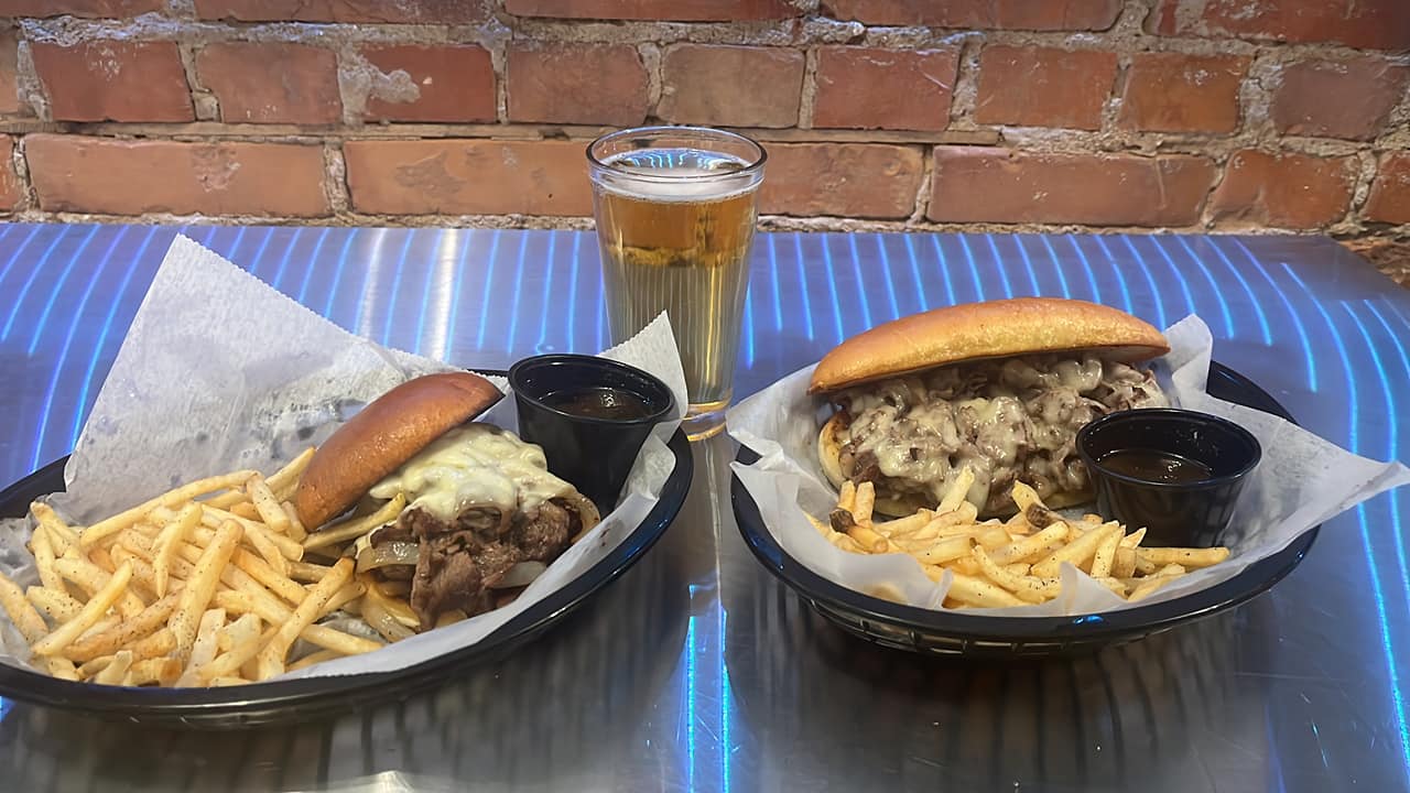 A Burger, A Melt, & A Pint of Beer from Lisa's Tavern