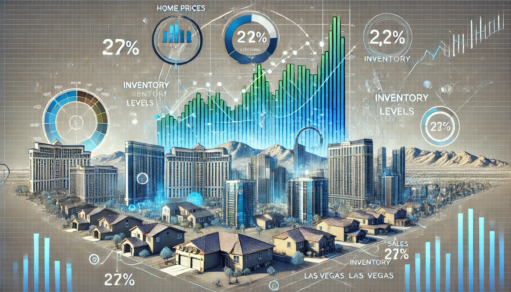 Las Vegas Housing Market Trends - Home Prices, Inventory, and Sales Data Graph