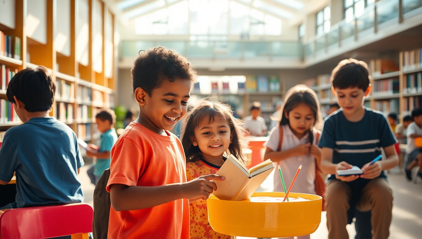 Children walking into a Summerlin elementary school on a bright sunny day. Children walking into a Summerlin elementary school on a bright sunny day.