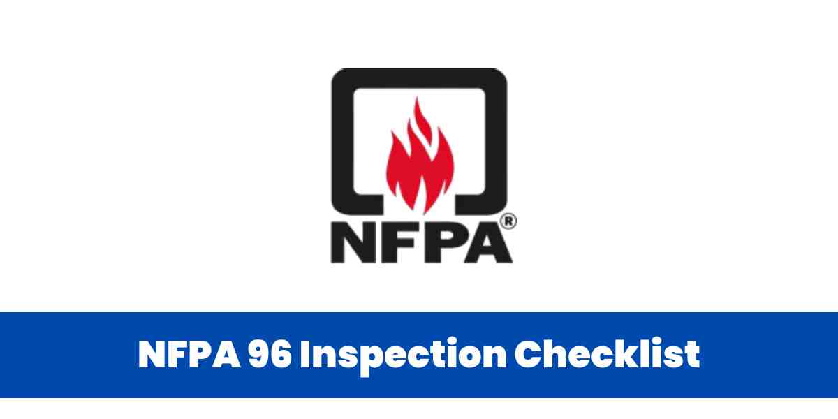 NFPA 96 Inspection Checklist