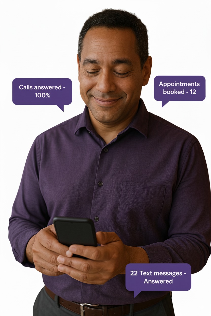 AI Employee Robot with Headset