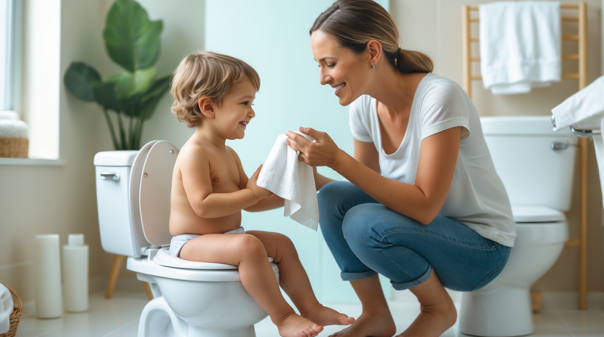 mom and son in a toilet mom and son in a toilet