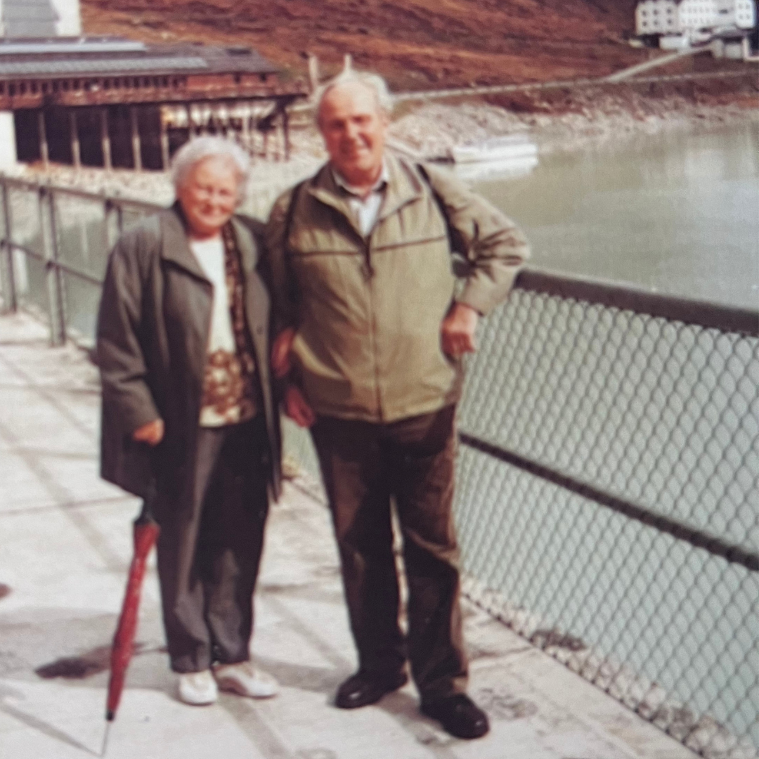 opa and oma at the lake