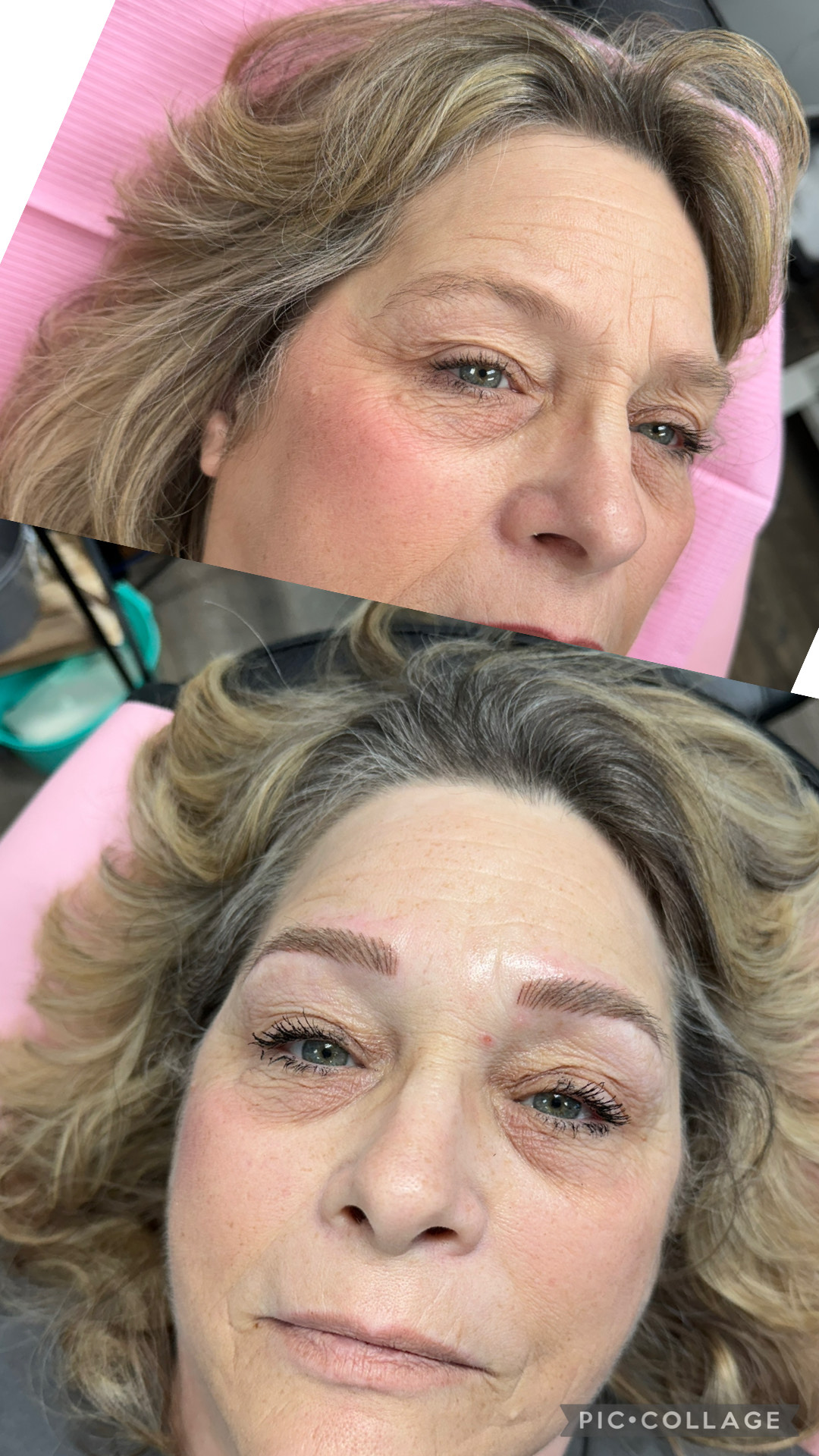 Combination Brows Before & After