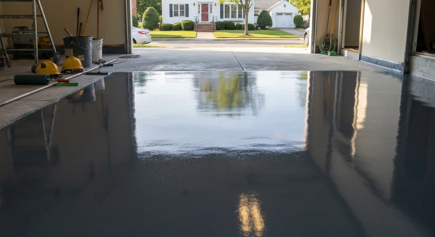 Garage floor coating