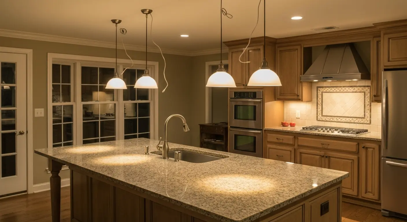 Kitchen island lighting