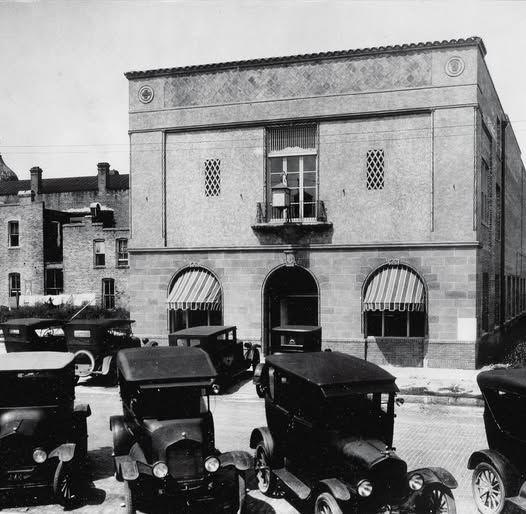 Historic photo of the Sanford Masonic Lodge building