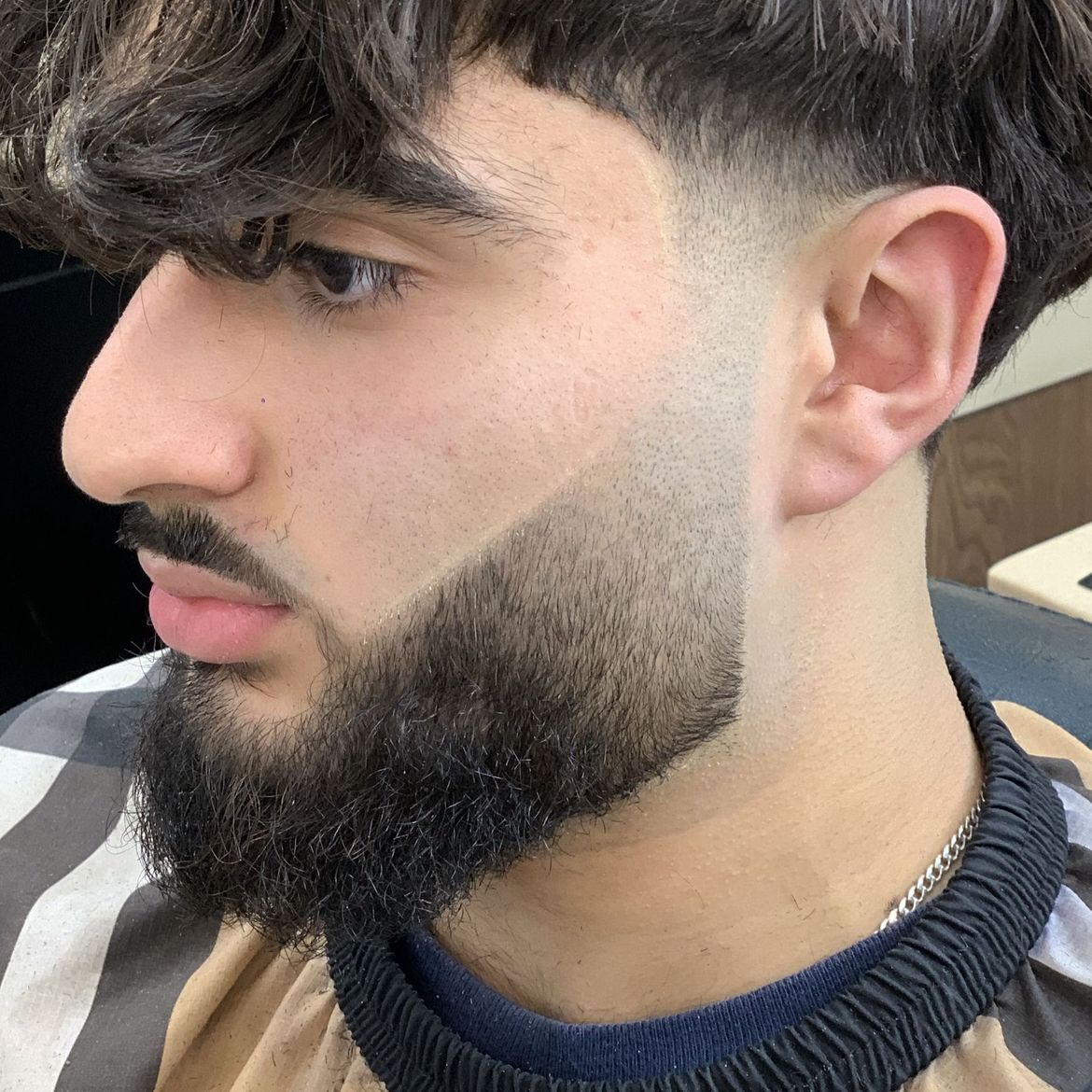 modern faded beard