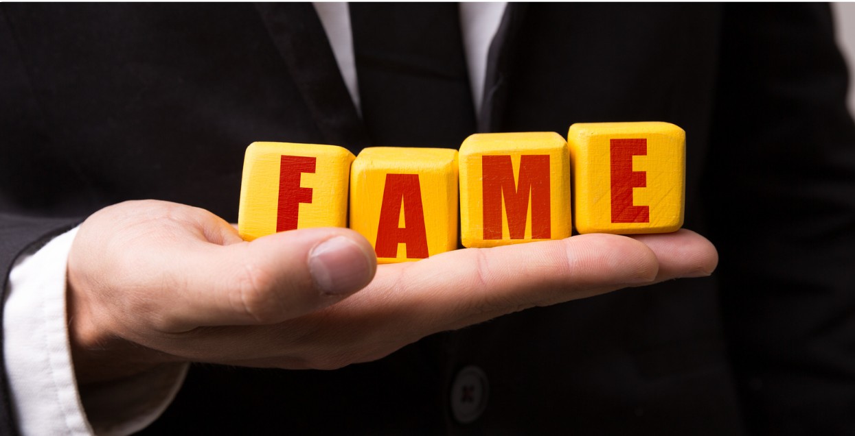 FAME spelled out in blocks FAME spelled out in blocks